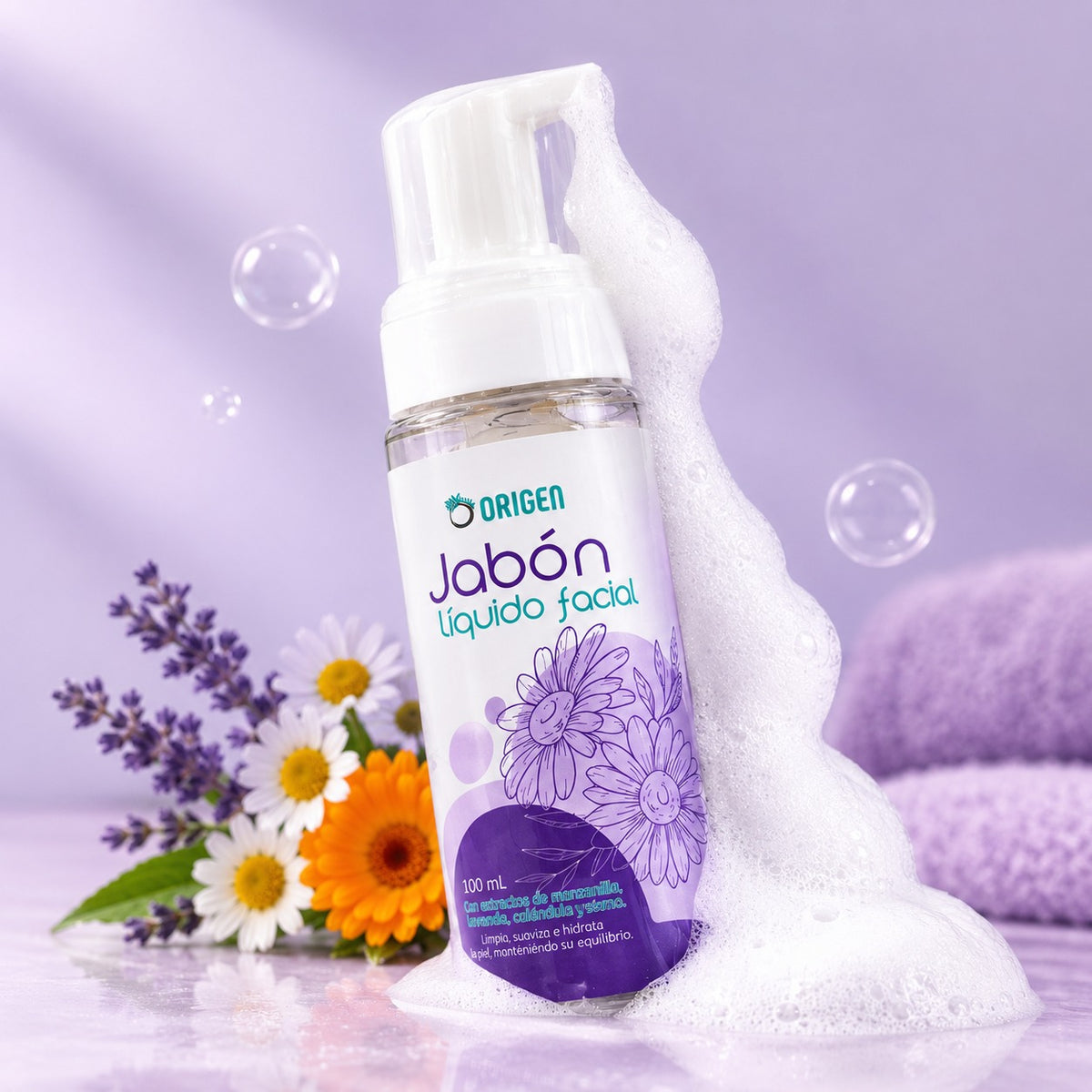 Jabón líquido facial